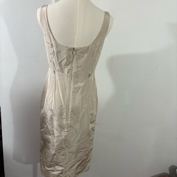J. Crew 100% Silk Ivory Clementine Dress Sz 2 Sleeveless Bridal Cocktail Wedding - Picture 10 of 14